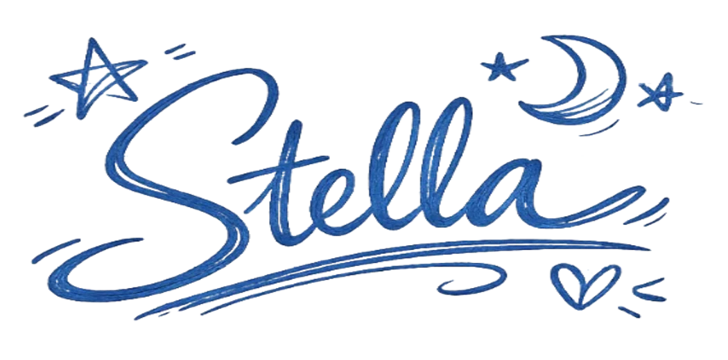Blue signature isolated from lined notebook paper